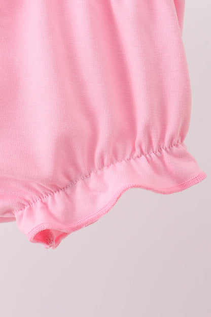 Pink Patchwork Floral Ruffle Baby Girl Bloomer Set