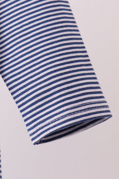 Top de tigre con rayas azules castañas de primera calidad