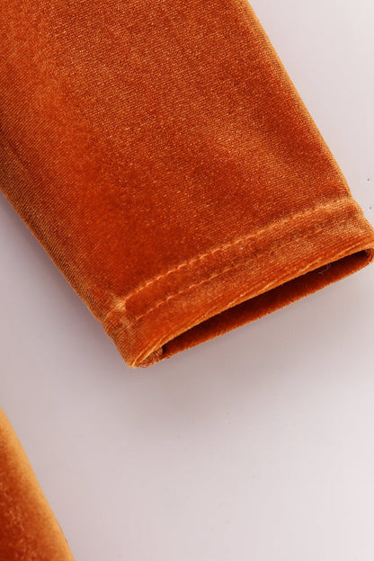 Premium Gold velvet twirl dress - Ella Jane Lifestyle Boutique