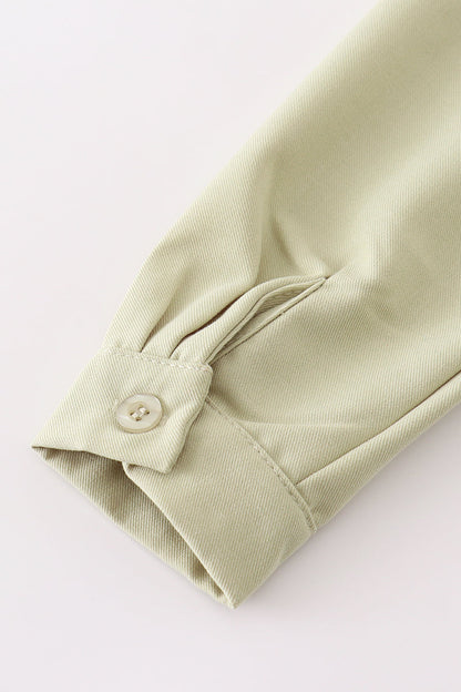 Premium Green boy button down shirt - Ella Jane Lifestyle Boutique