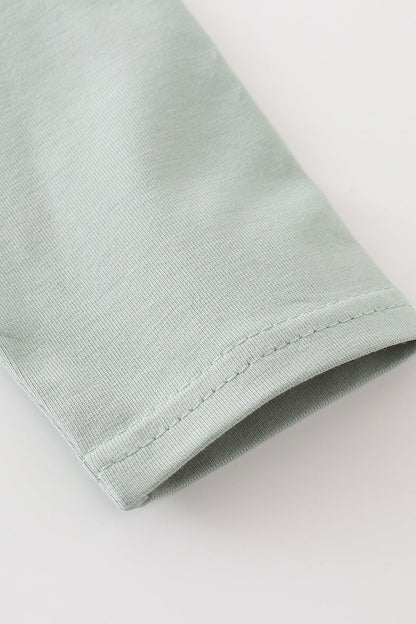 Premium Green turkey embroidery girl set - Ella Jane Lifestyle Boutique