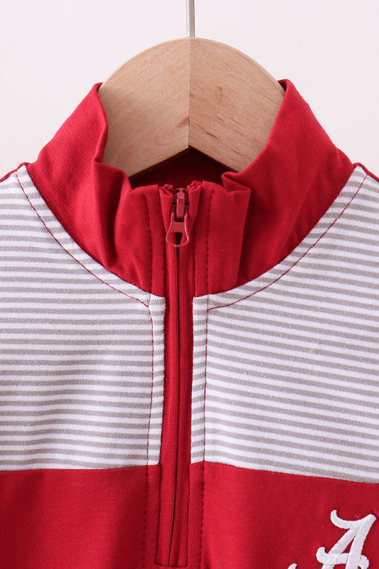 Premium Maroon Alabama embroidery top