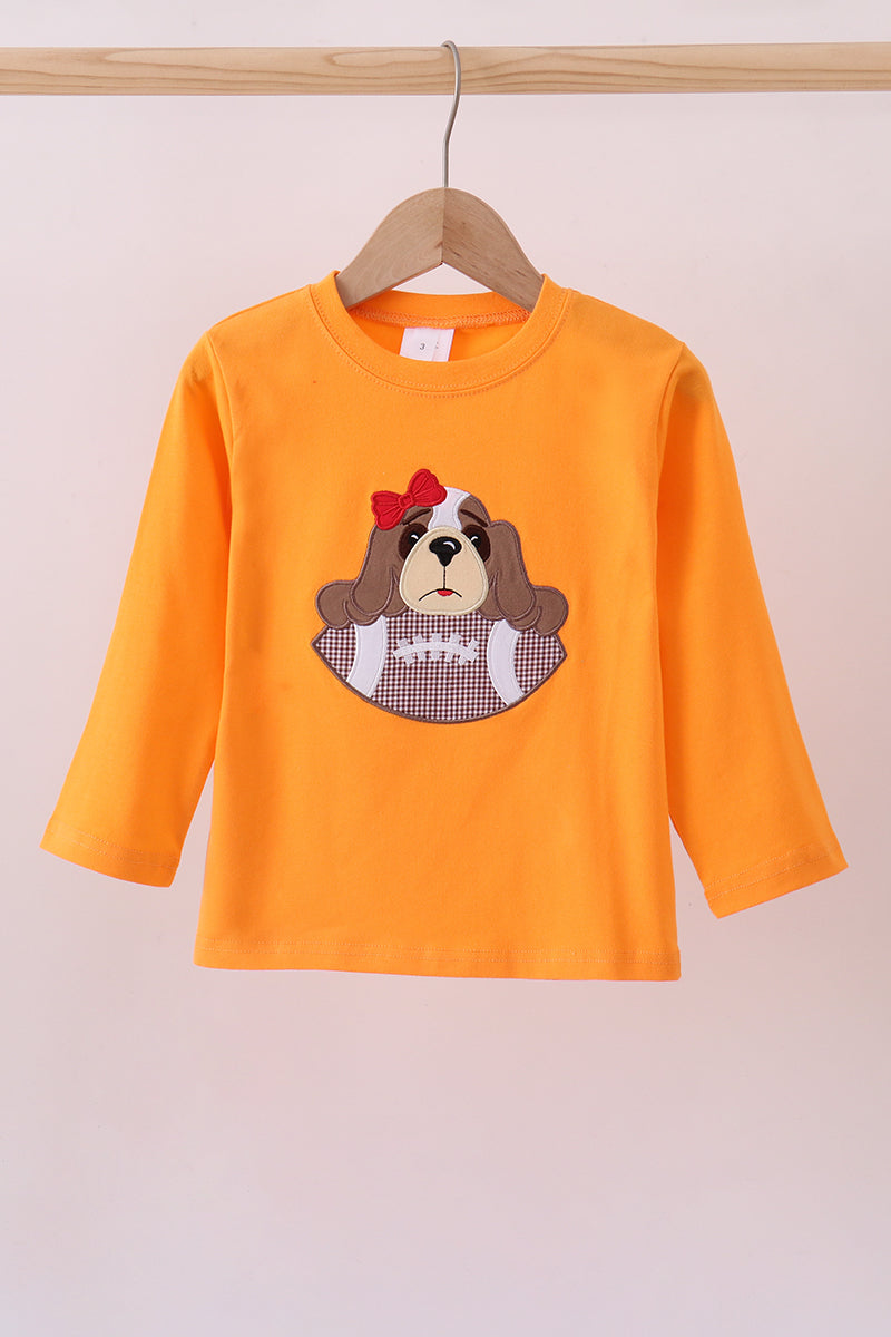 Aplique de cachorro de Tennessee naranja premium en la parte superior