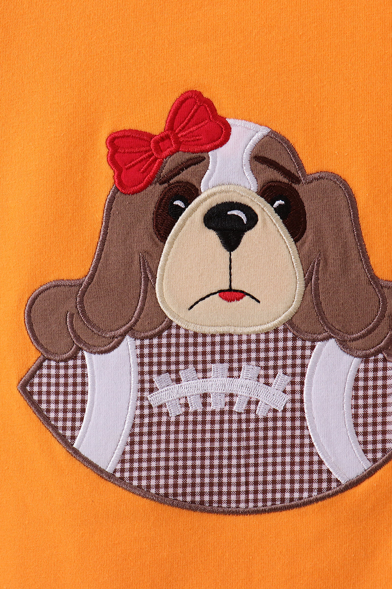 Aplique de cachorro de Tennessee naranja premium en la parte superior