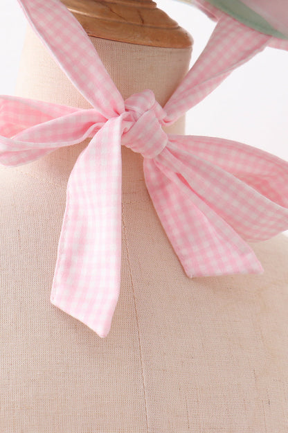 Rainbow Stripe Baby Sun Bonnet
