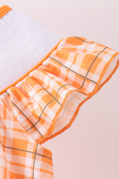 Vestido a cuadros fruncido Tennessee Go vols