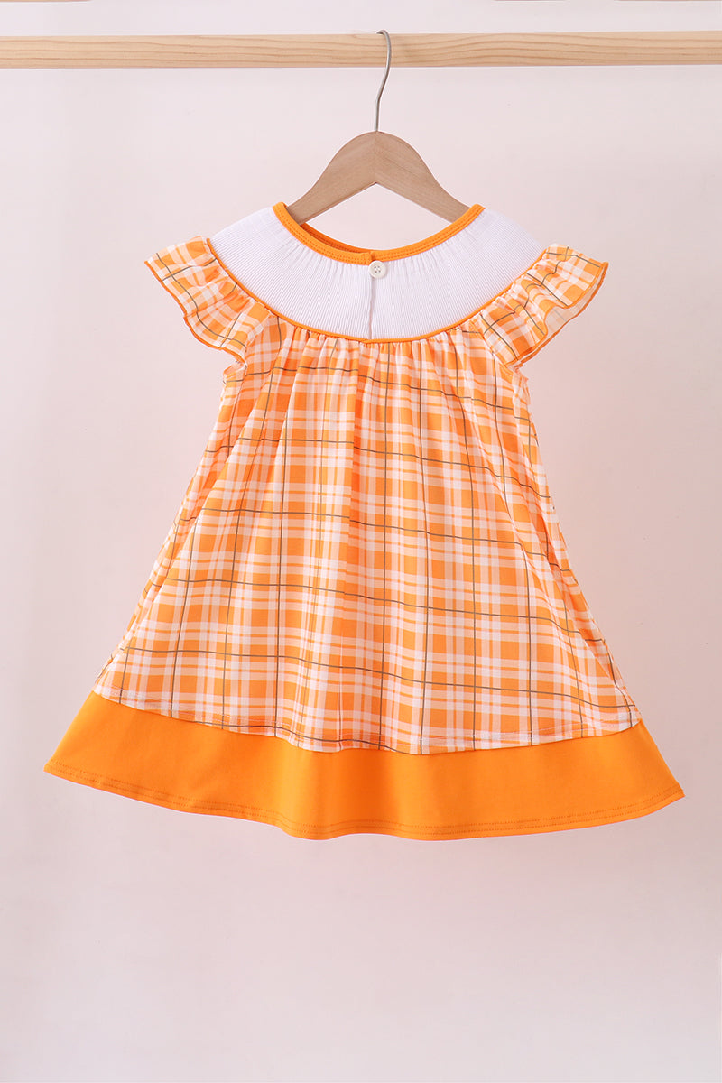 Vestido a cuadros fruncido Tennessee Go vols