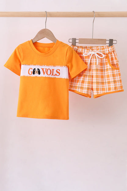 Conjunto de pantalones cortos fruncidos Tennessee Go Vols