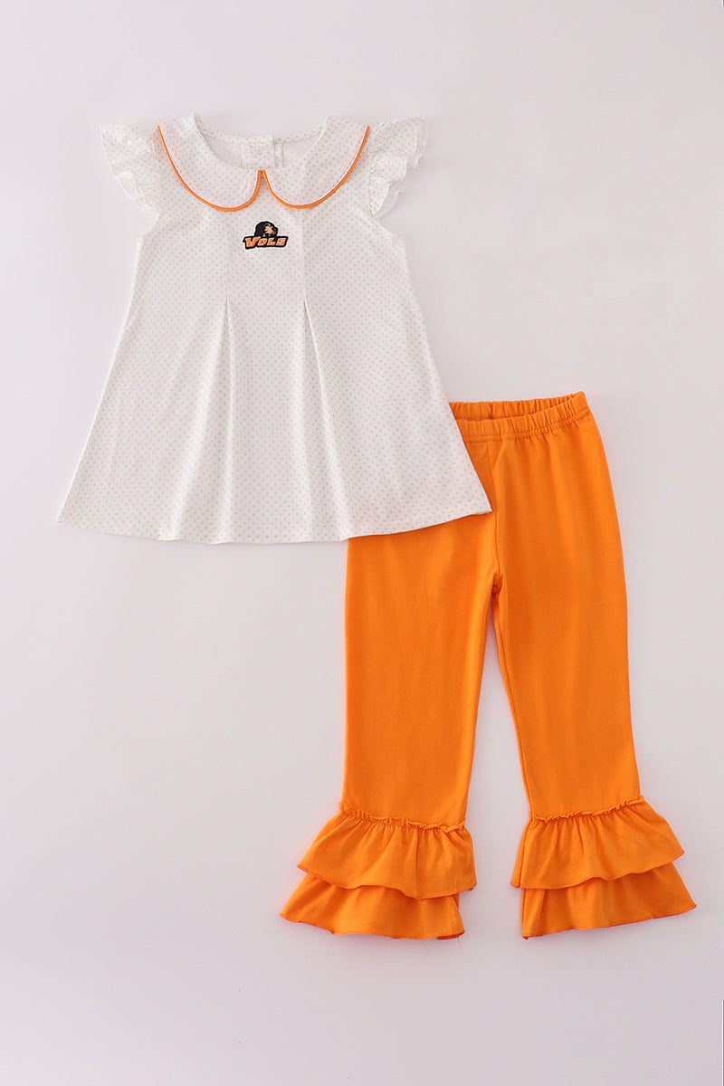 Conjunto de pantalón con volantes y apliques de Tennessee