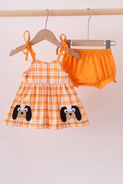 Conjunto de pantalones bombachos a cuadros con apliques de Tennessee Vols