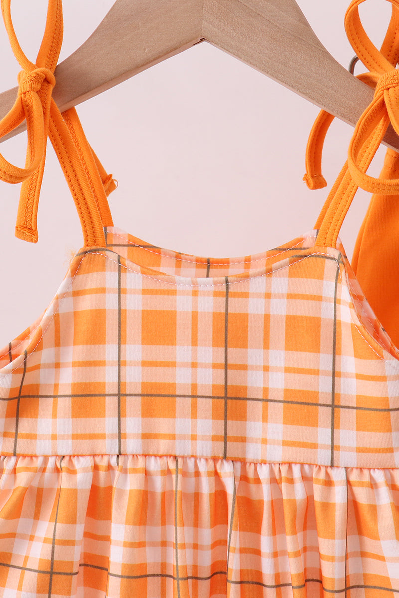 Conjunto de pantalones bombachos a cuadros con apliques de Tennessee Vols