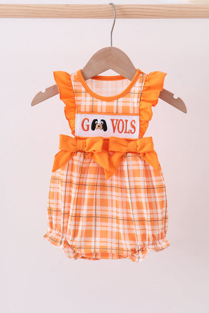 Tennessee vols smocked ruffle bubble