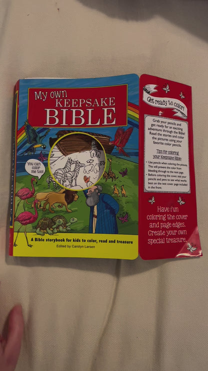 Libro infantil Mi propia Biblia de recuerdo Tapa blanda
